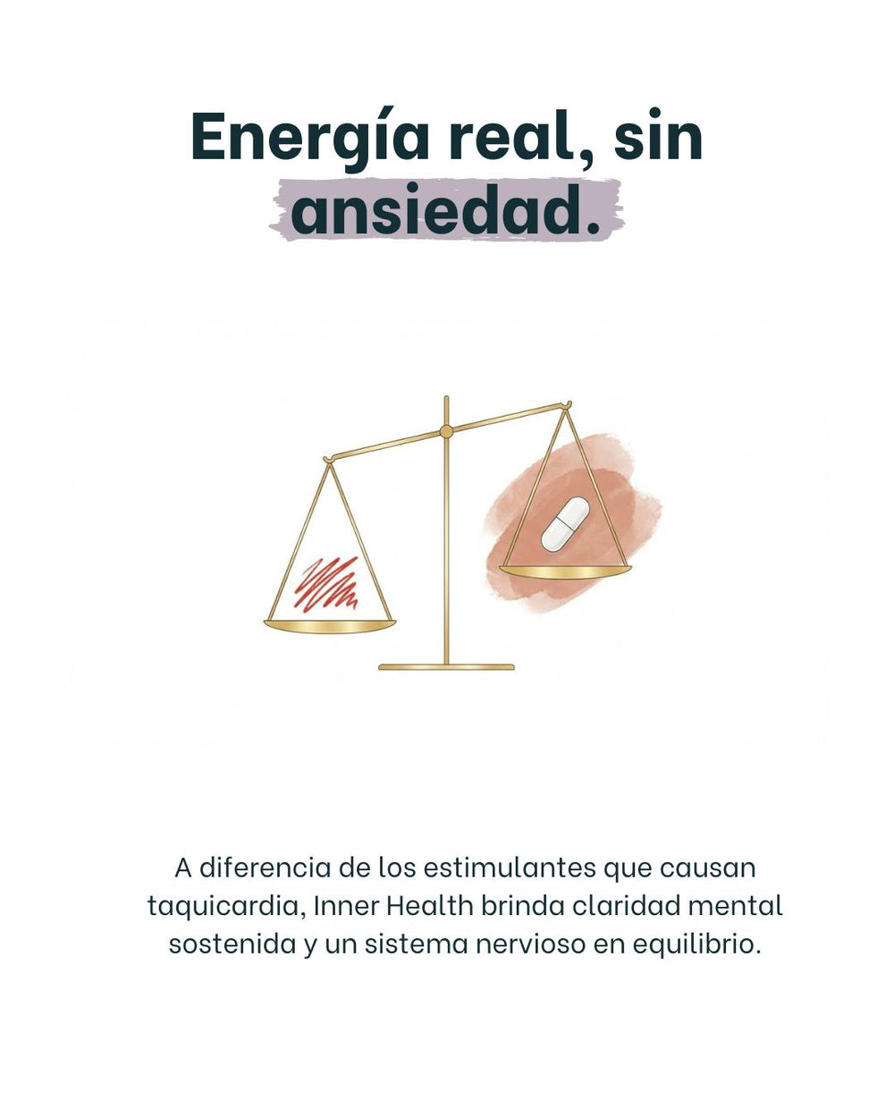 Ashwagandha 600 mg de Inner Health, una cápsula al día