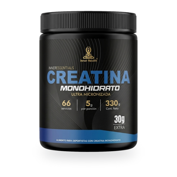 Envase de Creatina Monohidrato Ultra Micronizada de 330 g de Inner Health