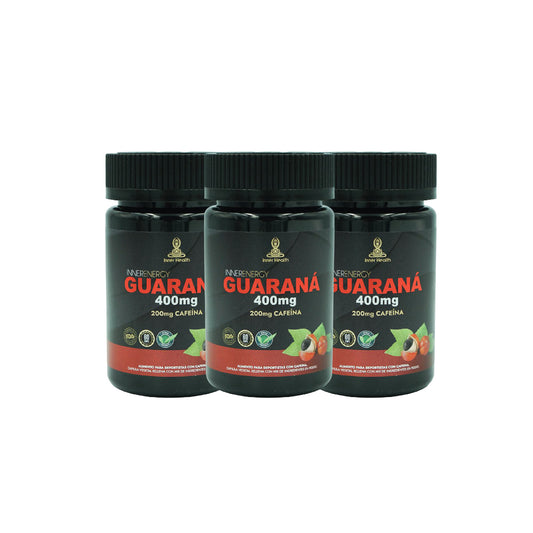 Pack 3 Frascos Guaraná 400 Mg