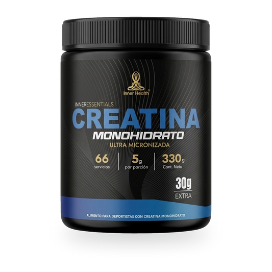 Envase de Creatina Monohidrato Ultra Micronizada de 330 g de Inner Health