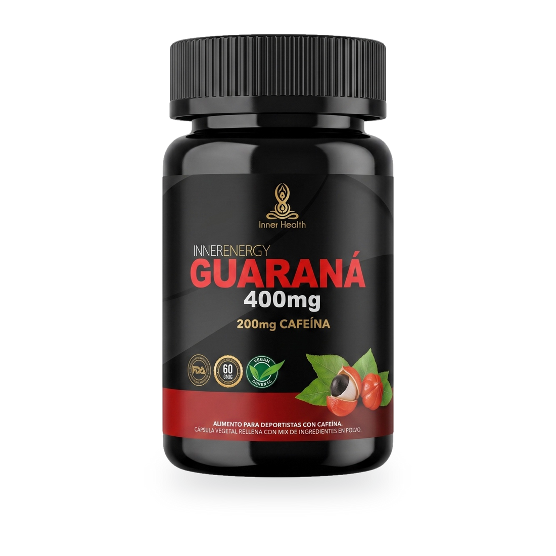 Frasco de Guaraná 400 mg de Inner Health