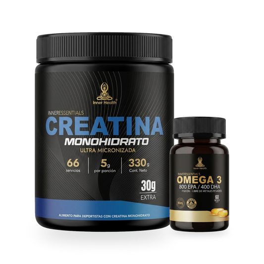 Creatina y Omega 3 de Inner Health