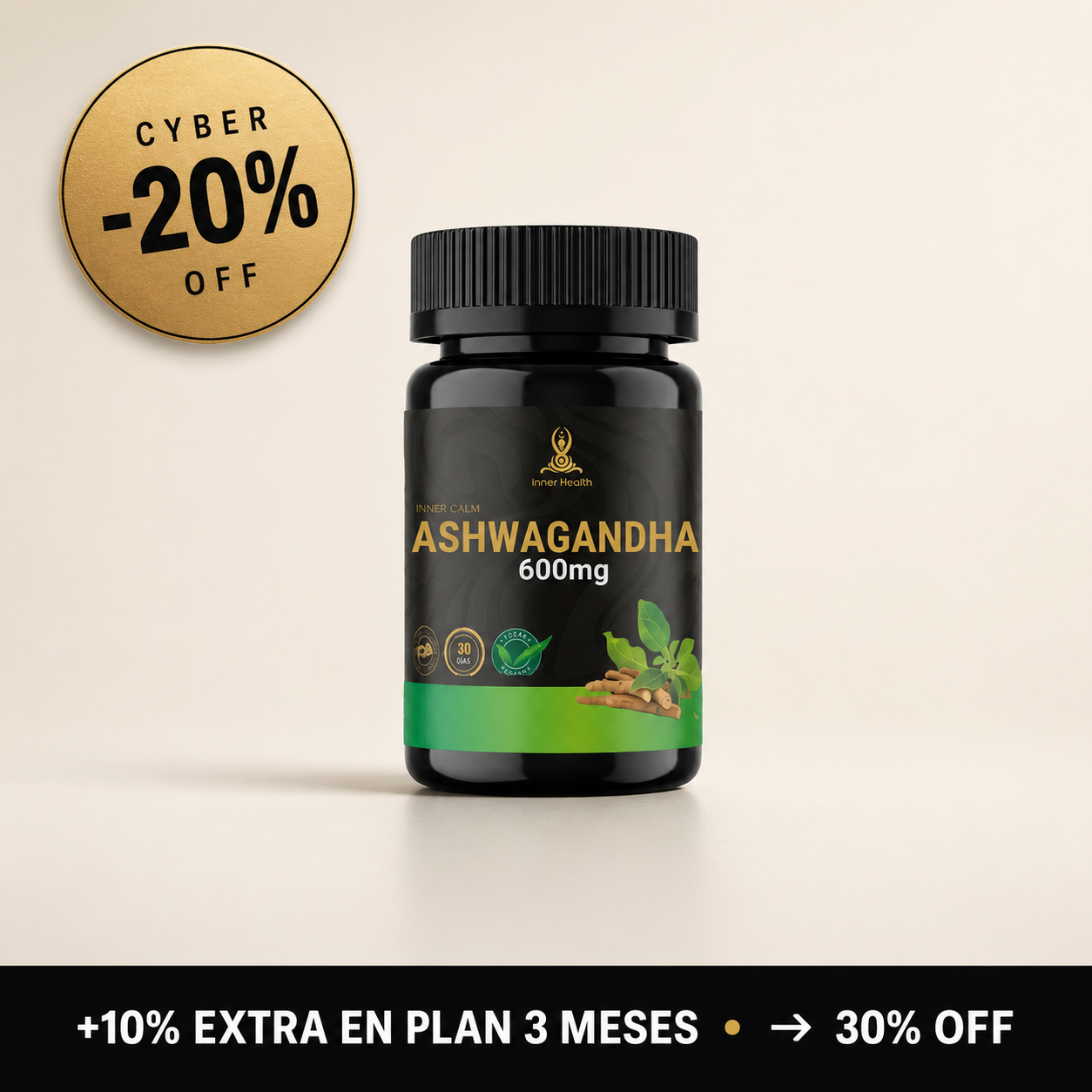 [PRECIO CYBER] Ashwagandha 600Mg 30 Caps