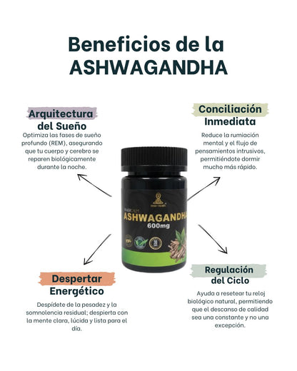 [PRECIO CYBER] Pack 3 MESES Ashwagandha 600Mg 30 Caps - Ahorra Un 30% Y Paga Hasta En 3 Cuotas Sin Interés